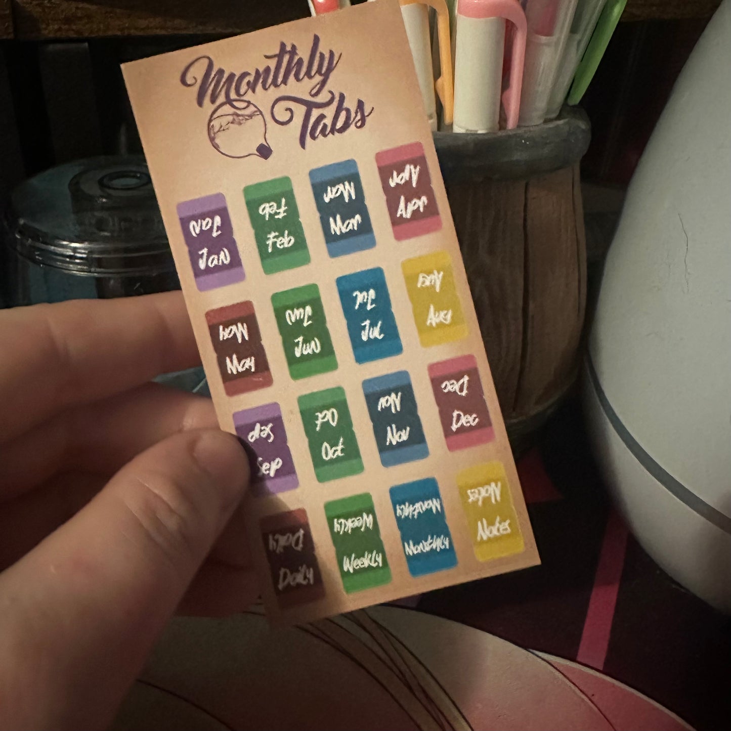 The Grimoire Index Tabs: Monthly Index & Chapter Markers