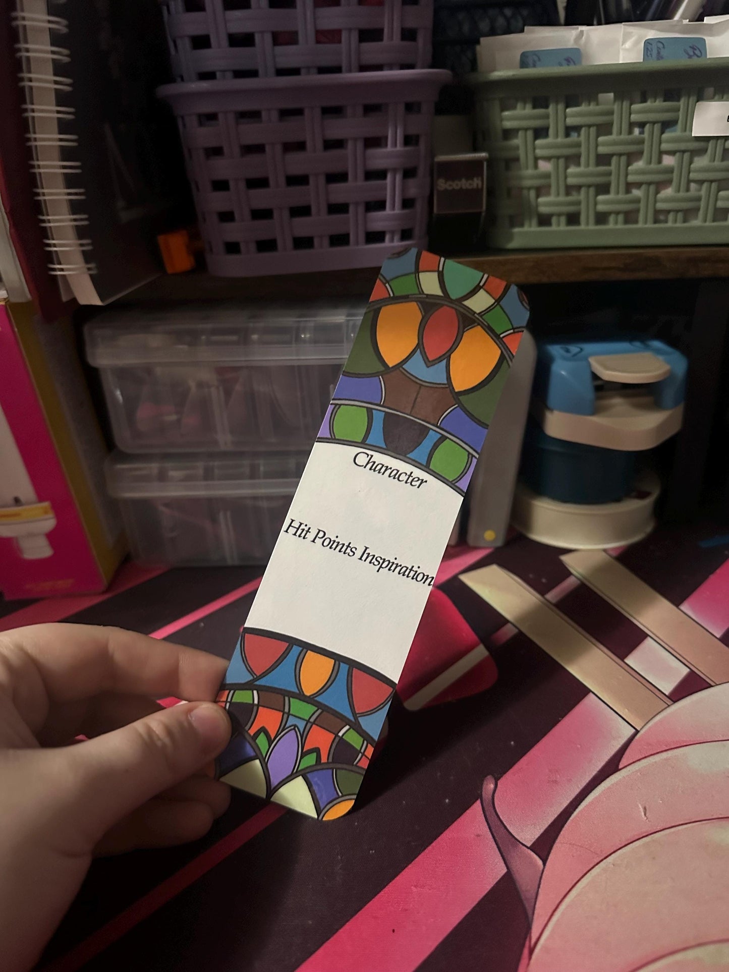 Fantasy TTRPG Spell Slot Tracker Bookmark | Reusable Dry-Erase Bookmark for Spellcasters
