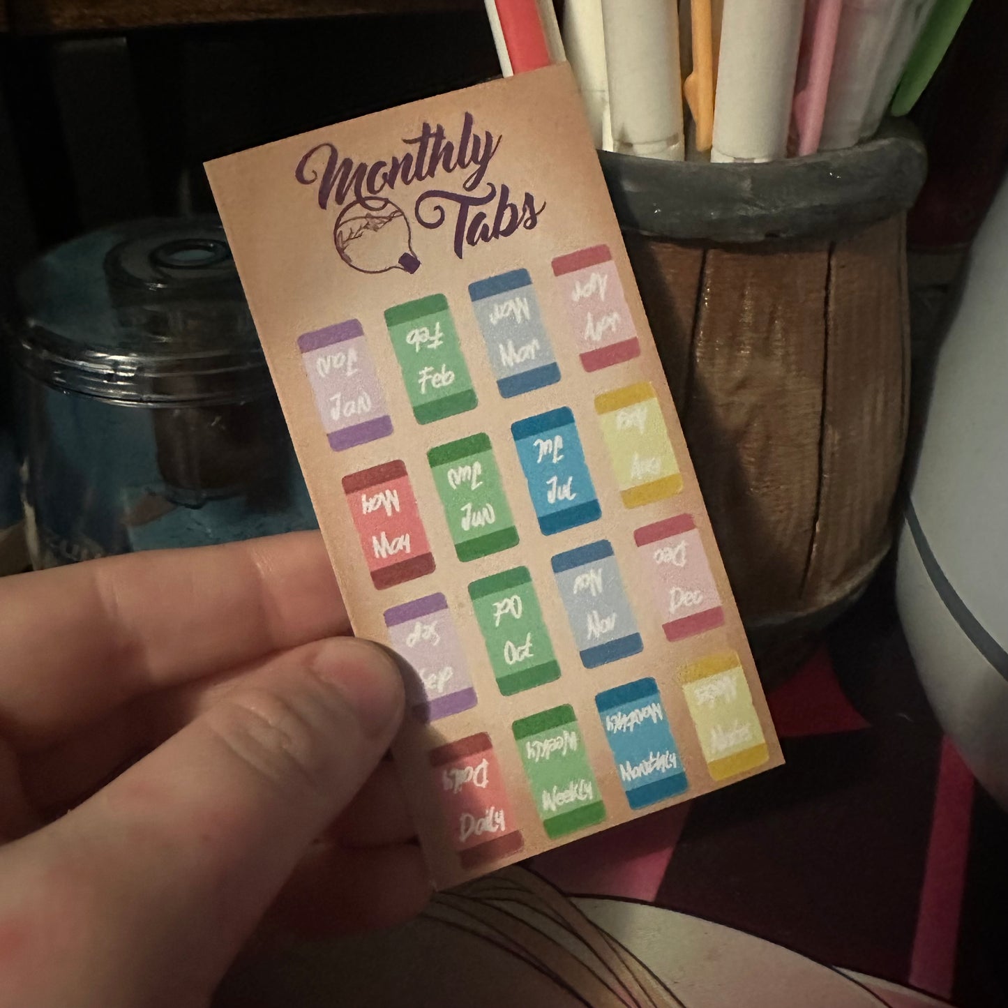 The Grimoire Index Tabs: Monthly Index & Chapter Markers